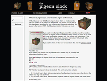 Tablet Screenshot of pigeonclocks.com